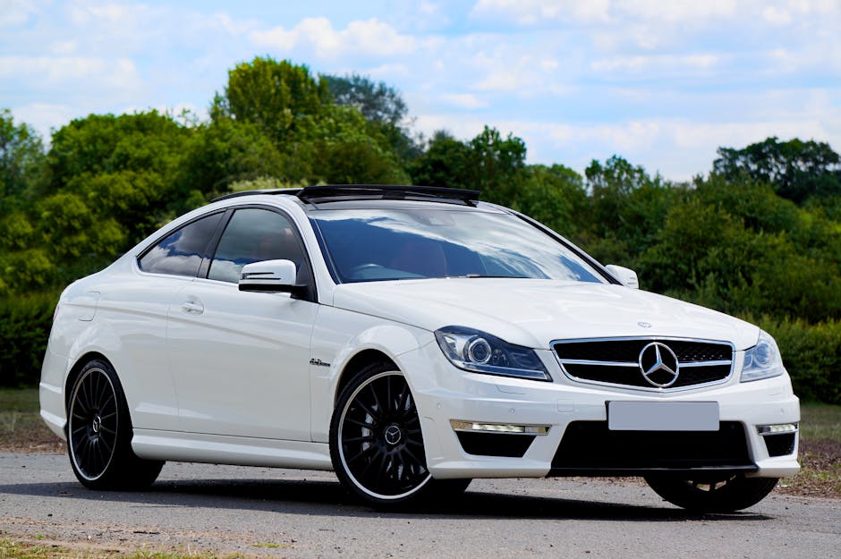 C63 S AMG 쿠페 자동차 경고등